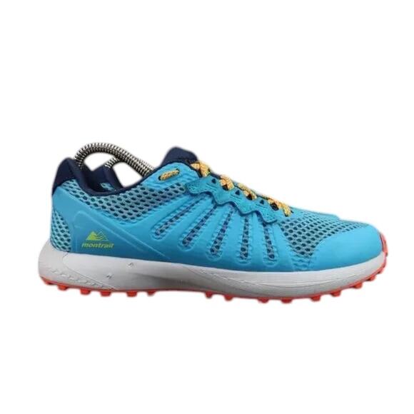 Columbia Shoe Womens 7 Athletic Trail Running Sneaker Montrail Hike Outdoor Blue - Picture 1 of 14